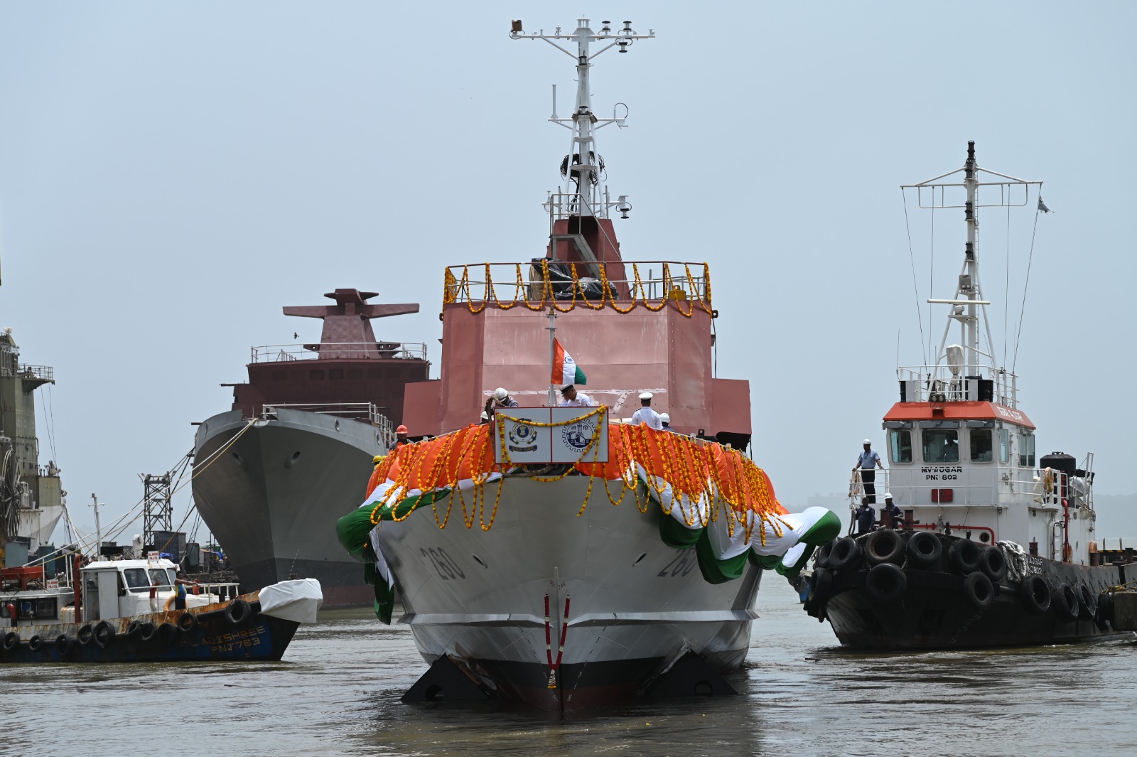 Goa Shipyard Ltd Launches Fifth FPV ‘Achal’, Built for the Indian Coast Guard